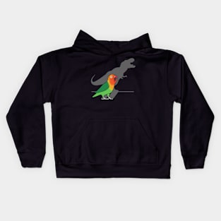 T-rex Fischer's Lovebird Kids Hoodie